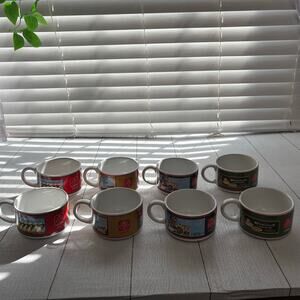 Vintage NABISCO Soup Cup Mug Bowl Set of 8  Premium Crackers Logo
